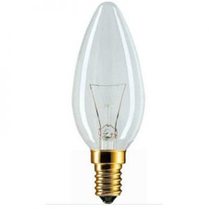 Лампа 40W B35/CL/E14 свеча прозрачная PHILIPS Лампа 40W B35/CL/E14 свеча прозрачная PHILIPS